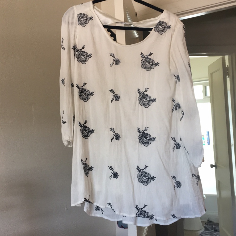 White Flowy Dress